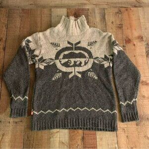 Ecco Unlimited Turtle neck jumper tunic sweater nordic print Men’s Medium